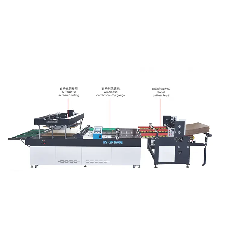 Machine de sérigraphie de carton entièrement automatique