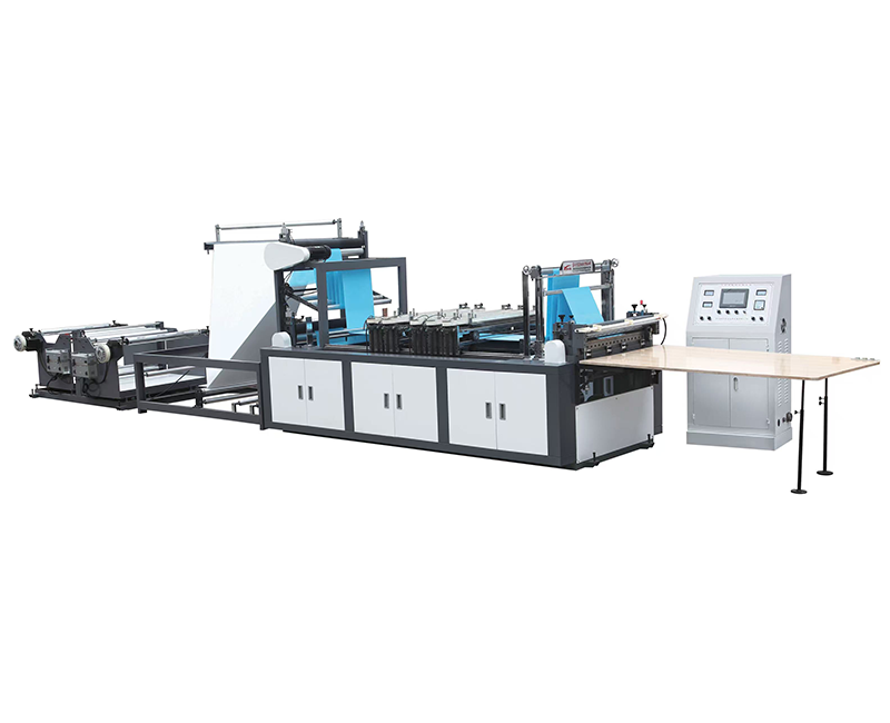 Machine de scellage et de découpe de boîtes de rangement en tissu non tissé entièrement automatique