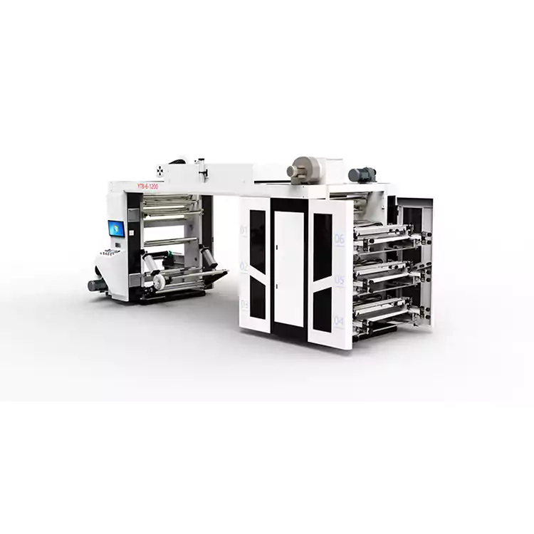 Machine d'impression de type pile de sachets en plastique de couleurs multiples d'imprimante flexographique à grande vitesse